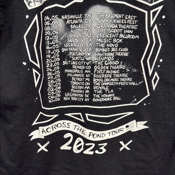 Love Joy Concert Black Short Sleeve Tee Minimalist Design 2023 - Picture 6 of 8